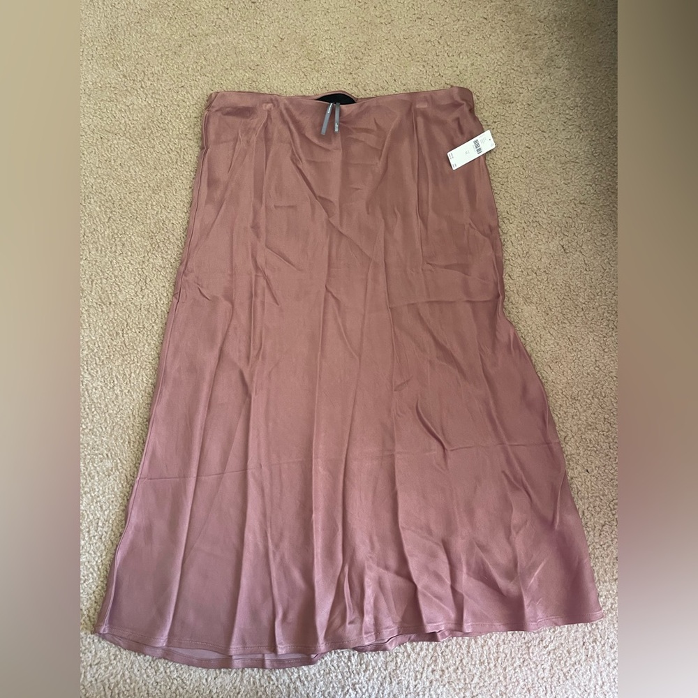 Anthropologie Dusty Rose Midi Skirt